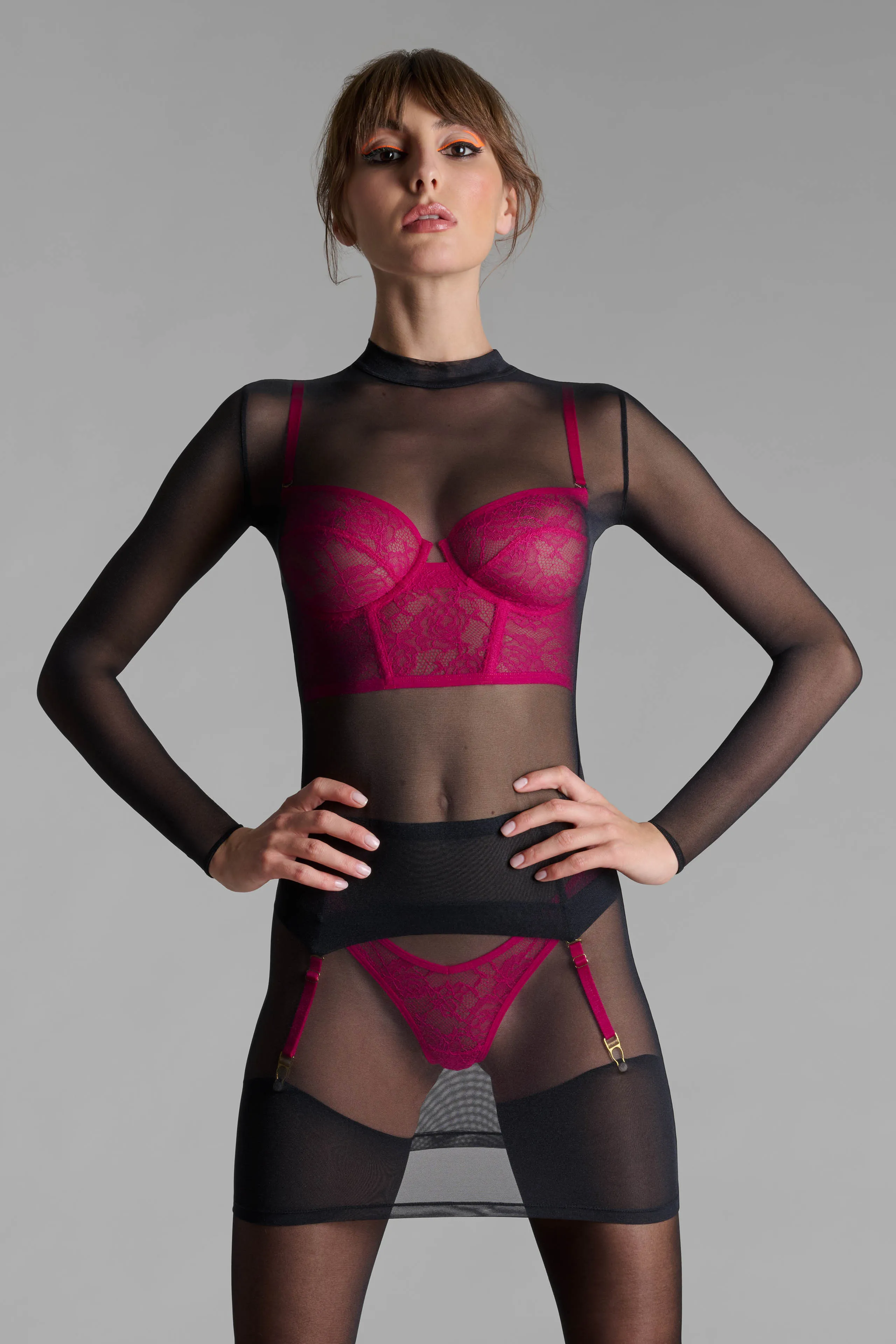 Balconette bra - Flashback Non