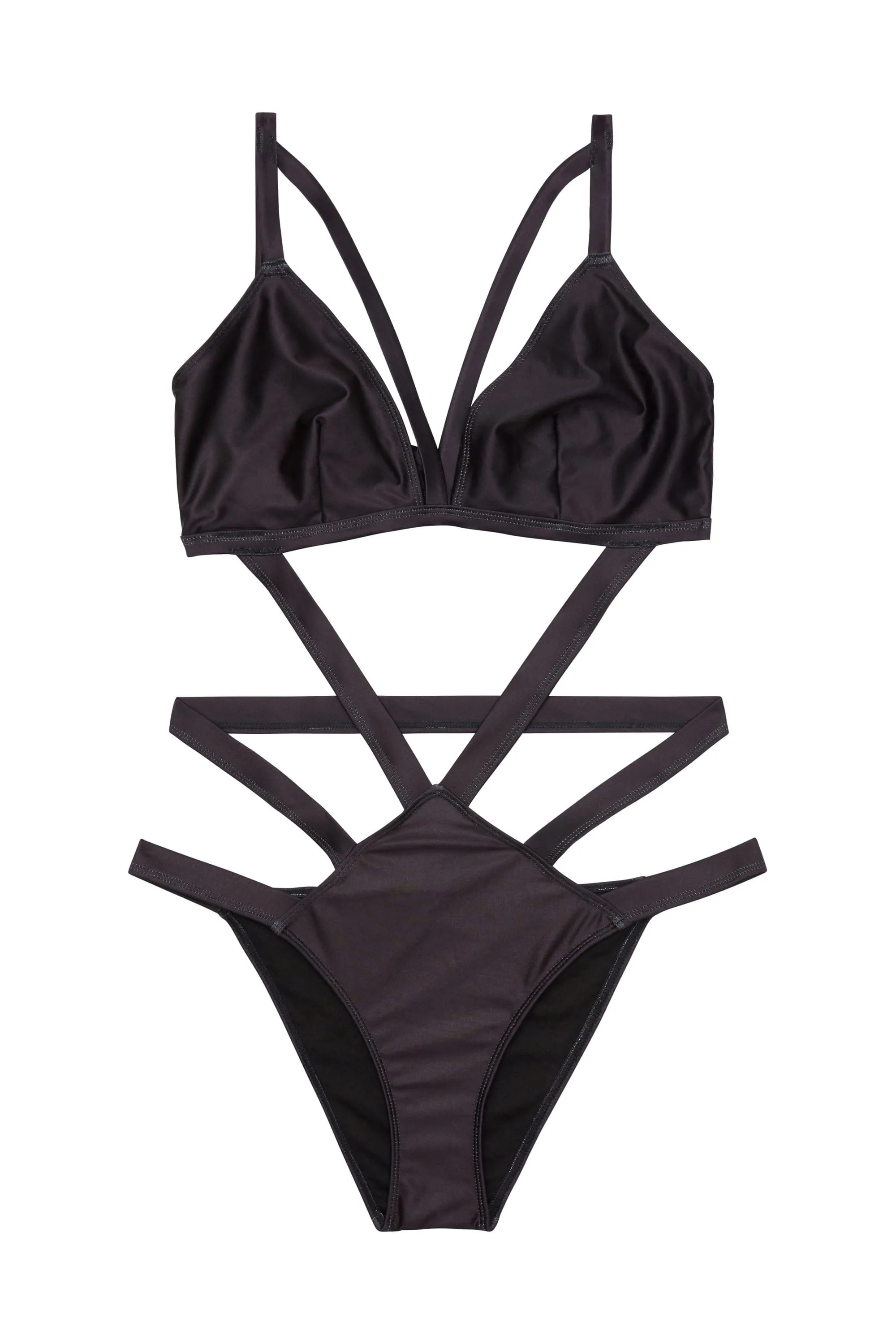 Bandage swimsuit black B - G