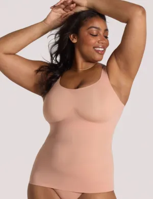 Evelyn & Bobbie EB1811 Structured Scoop Bra Tank Himalayan Salt