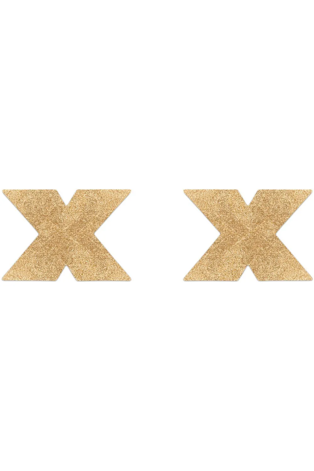 Flash Glitter Cross Pasties Gold