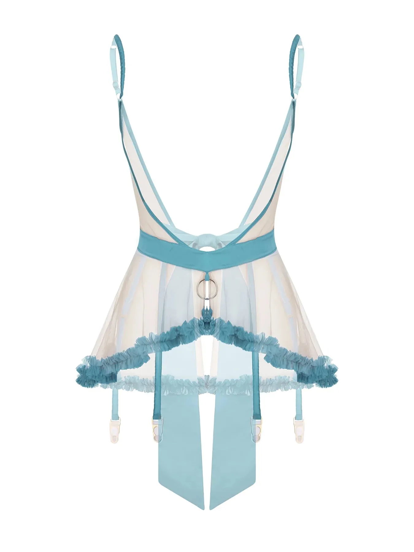 Giftelle Sky Blue Suspender Skirt