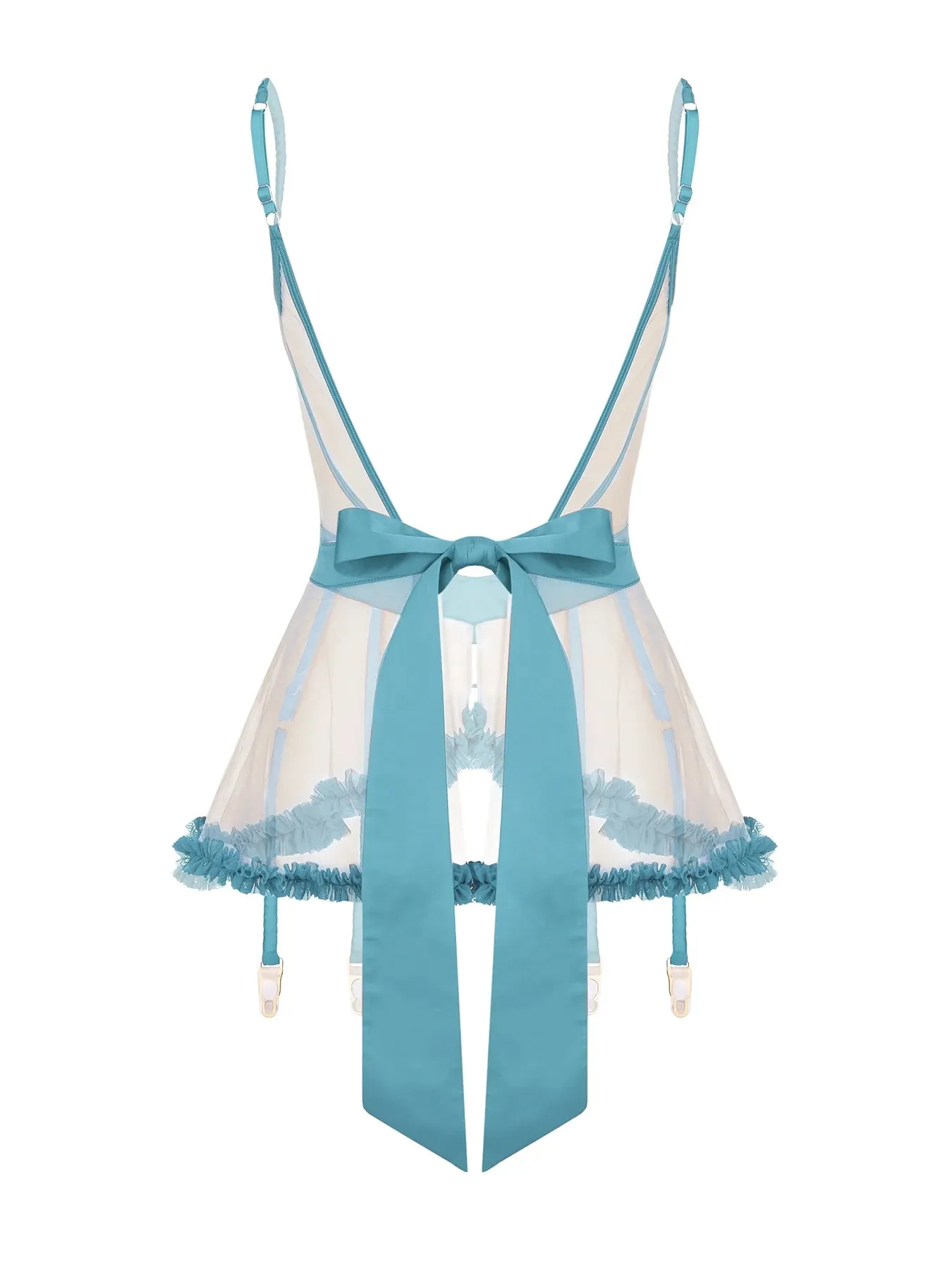 Giftelle Sky Blue Suspender Skirt