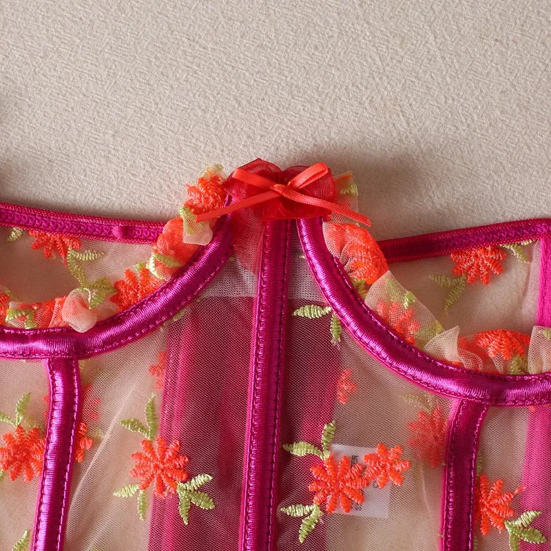 Lace Bustier Corset Tops for Women - Sexy Going Out Party Club Top with Buckle