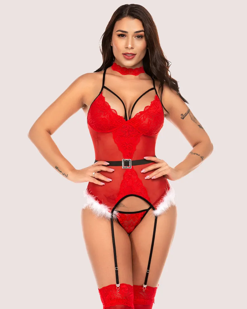 Lace Lingerie Set Corset Outfits (DE Only)