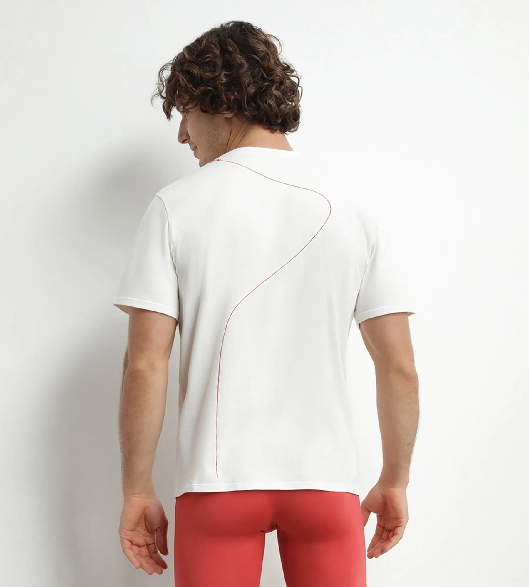 Men's thermoregulating jersey sports T-shirt Red Dim Move