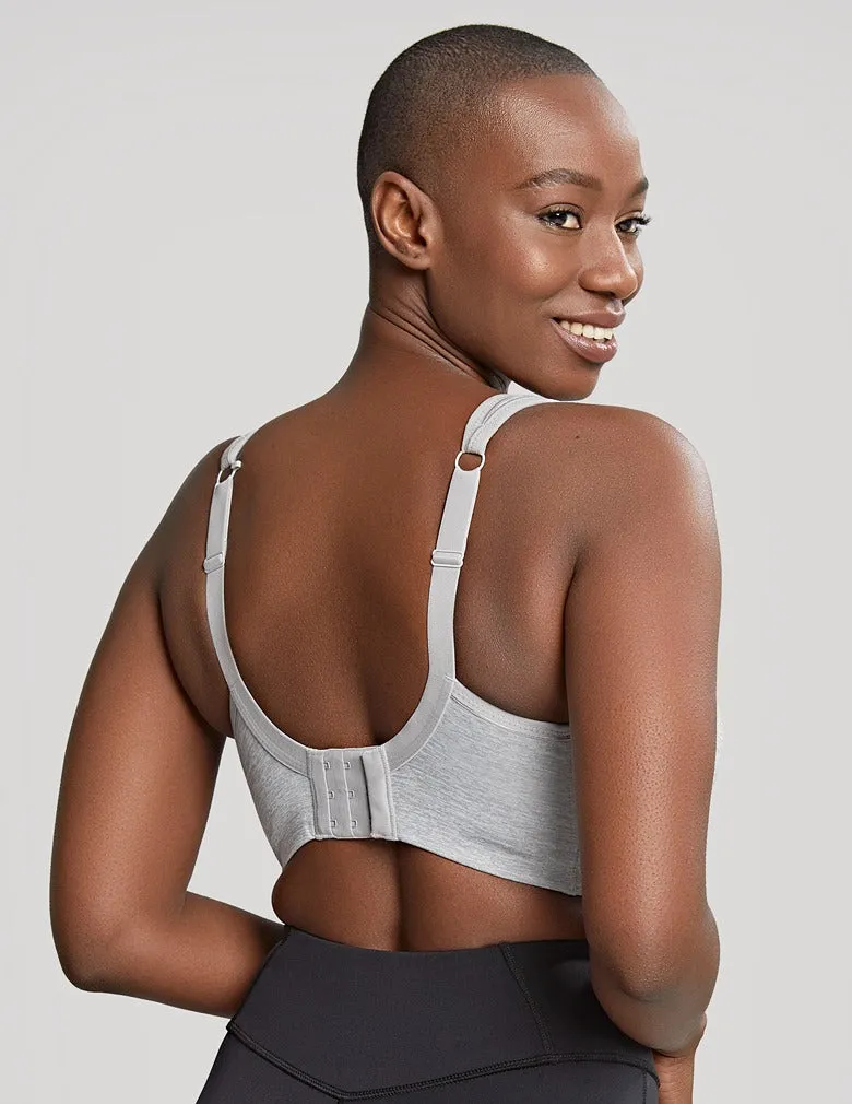 Panache Power 5021 Gray Marl Convertible Underwire Sports Bra
