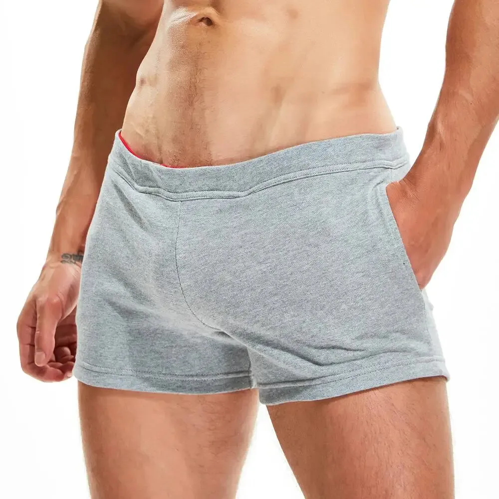#PB Men Casual Shorts 100% Cotton Breathable Fitness Sport Shorts