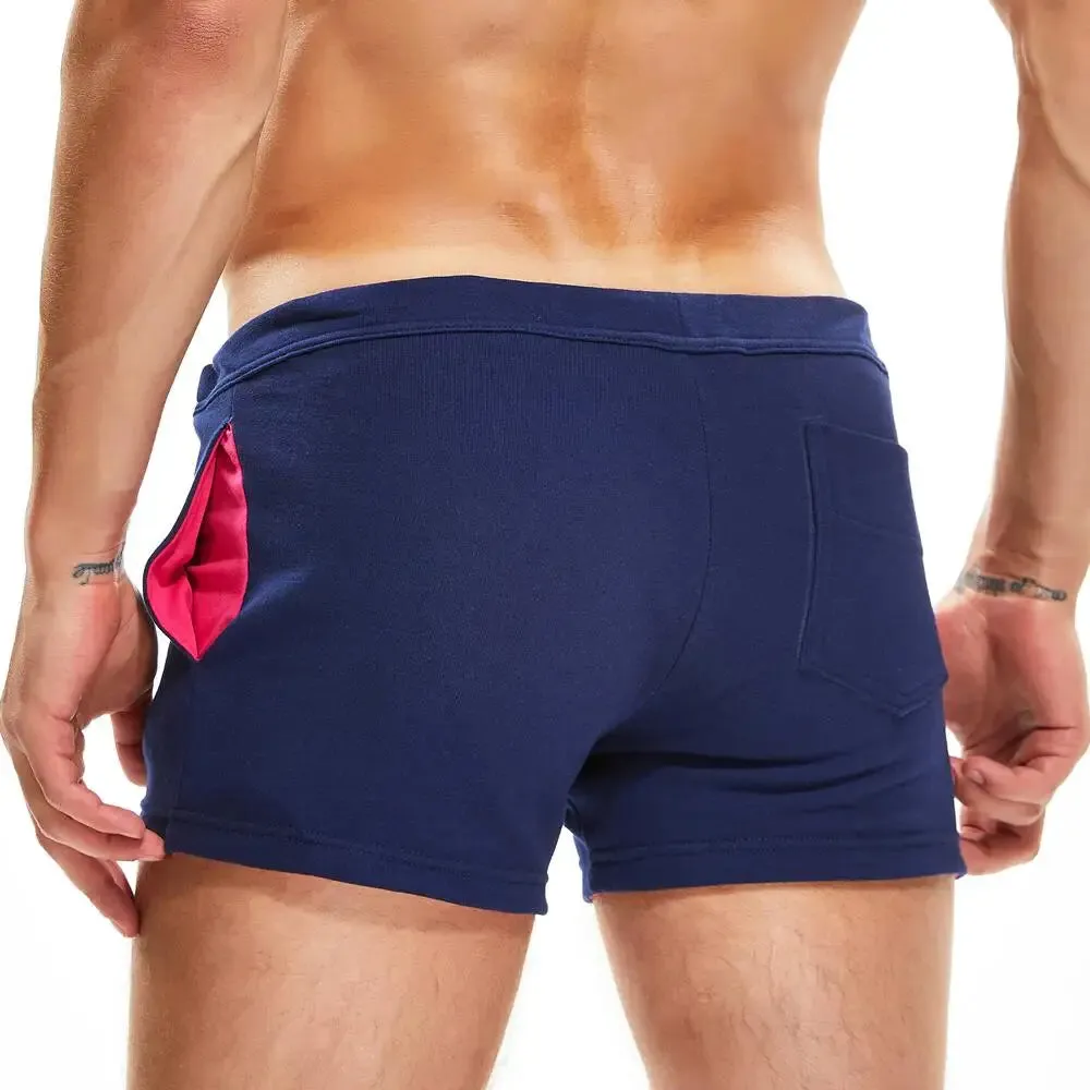 #PB Men Casual Shorts 100% Cotton Breathable Fitness Sport Shorts