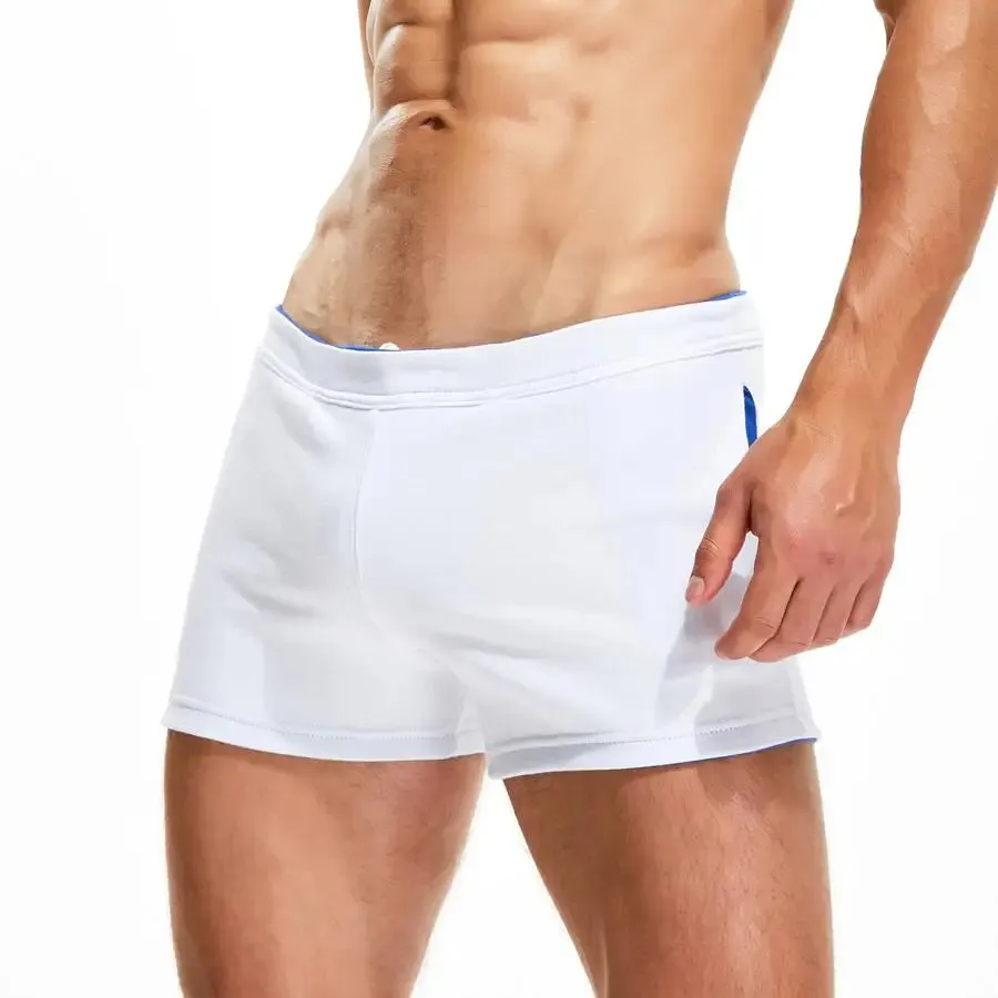 #PB Men Casual Shorts 100% Cotton Breathable Fitness Sport Shorts