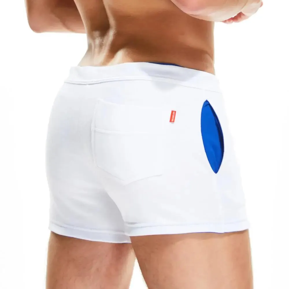 #PB Men Casual Shorts 100% Cotton Breathable Fitness Sport Shorts