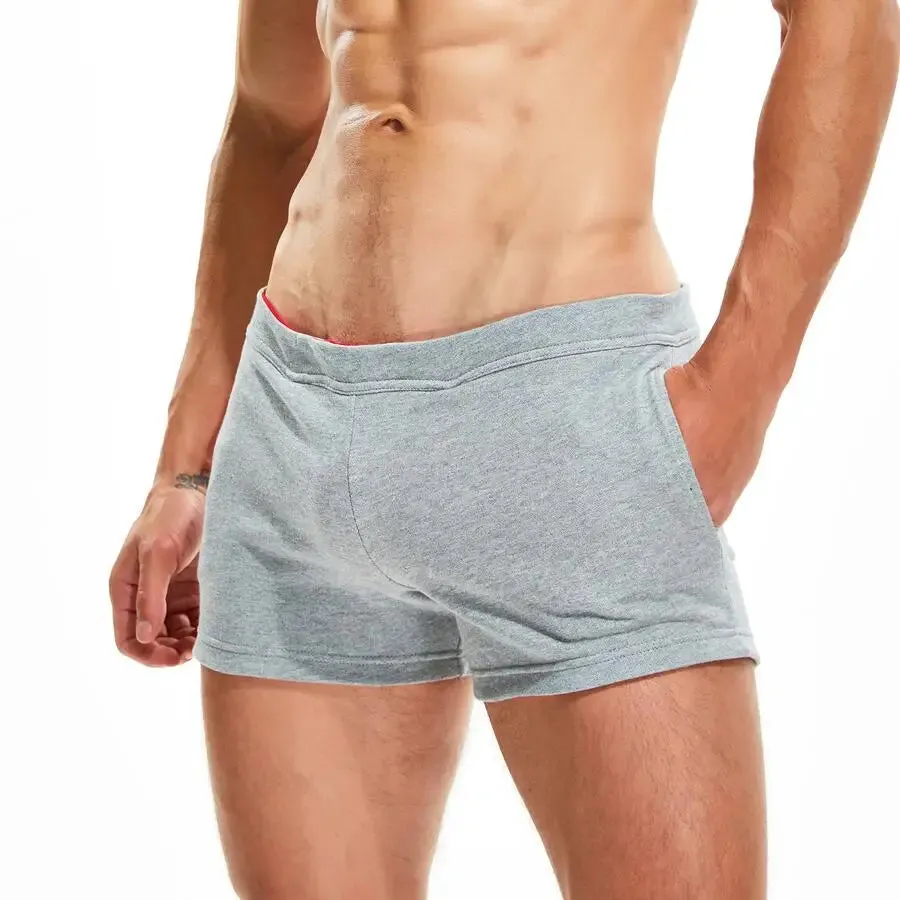 #PB Men Casual Shorts 100% Cotton Breathable Fitness Sport Shorts
