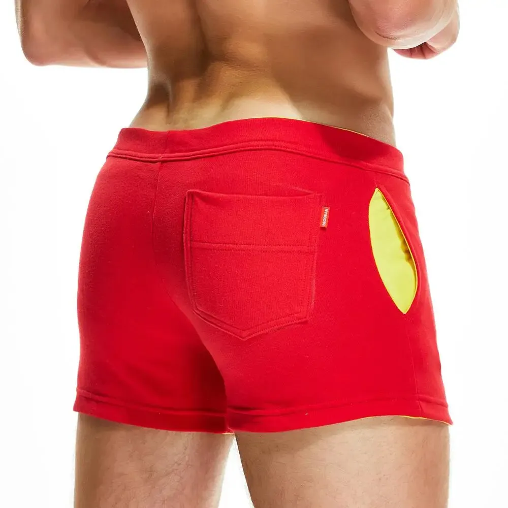#PB Men Casual Shorts 100% Cotton Breathable Fitness Sport Shorts
