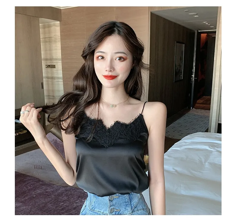 #PB V-Neck Sleeveless Crop Top
