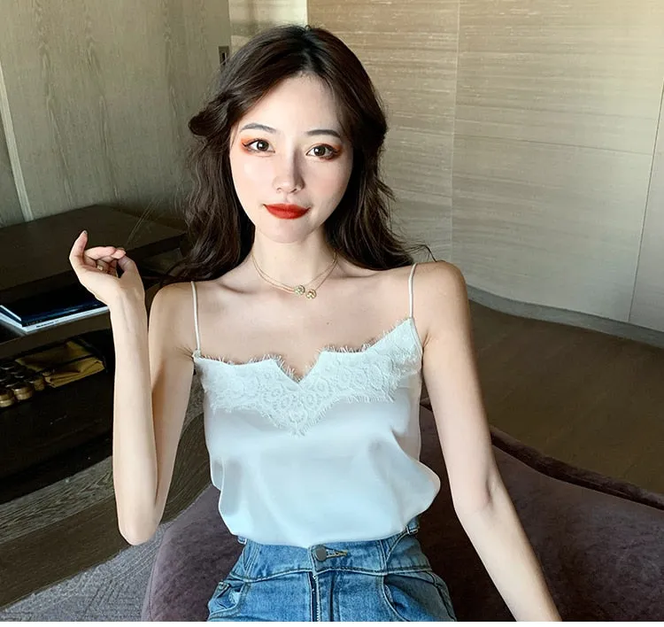 #PB V-Neck Sleeveless Crop Top