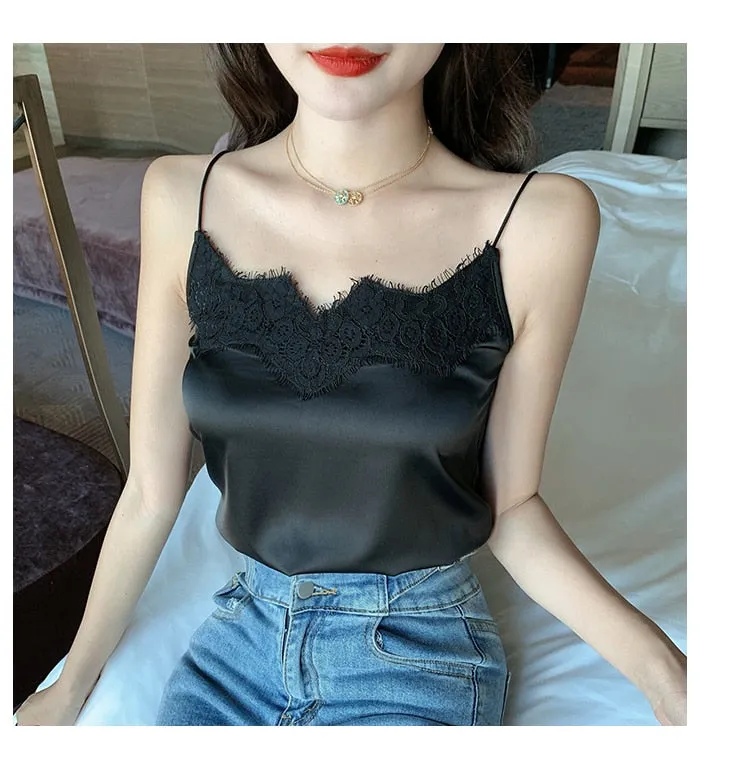 #PB V-Neck Sleeveless Crop Top