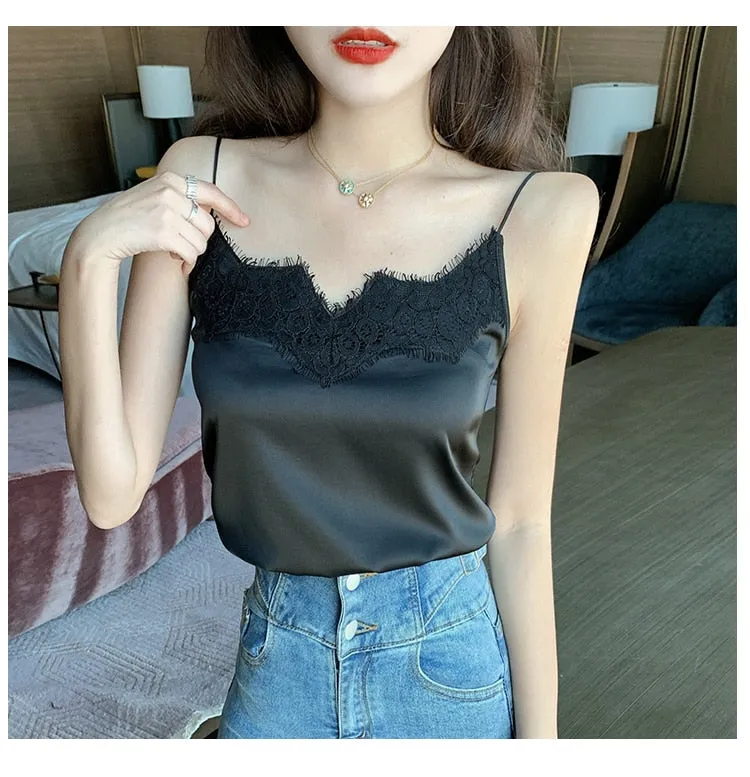#PB V-Neck Sleeveless Crop Top