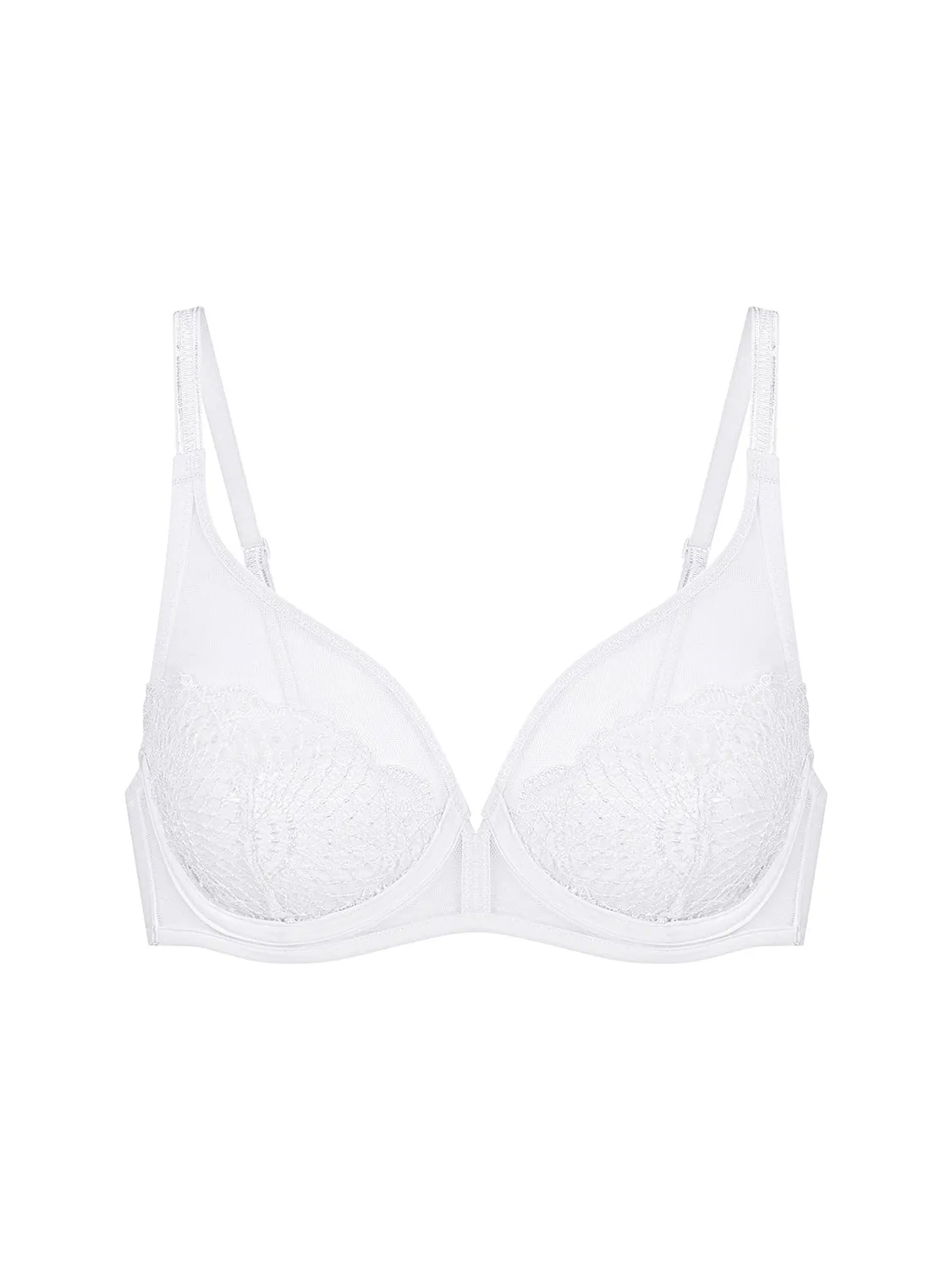Reflet Full Coverage Plunge - White