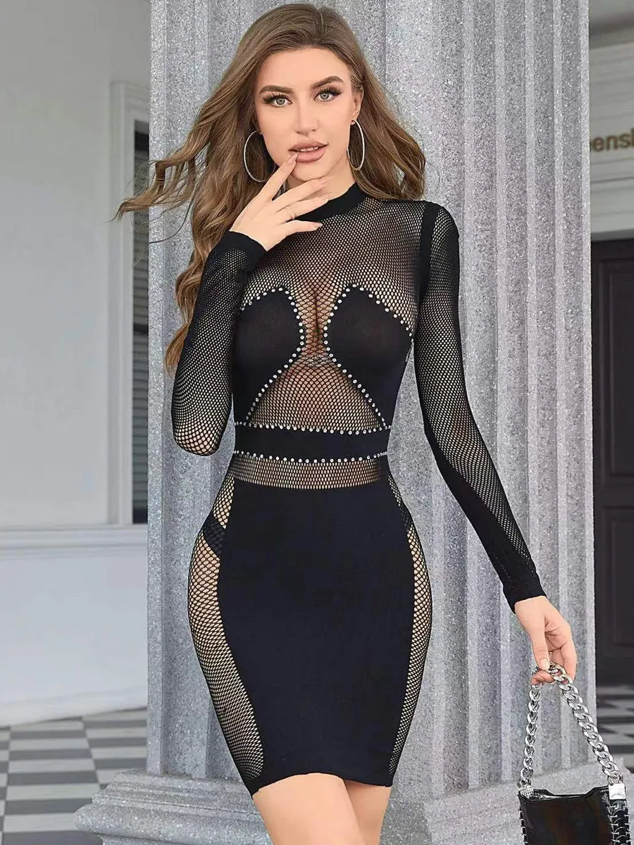 Seamless Fishnet Dress