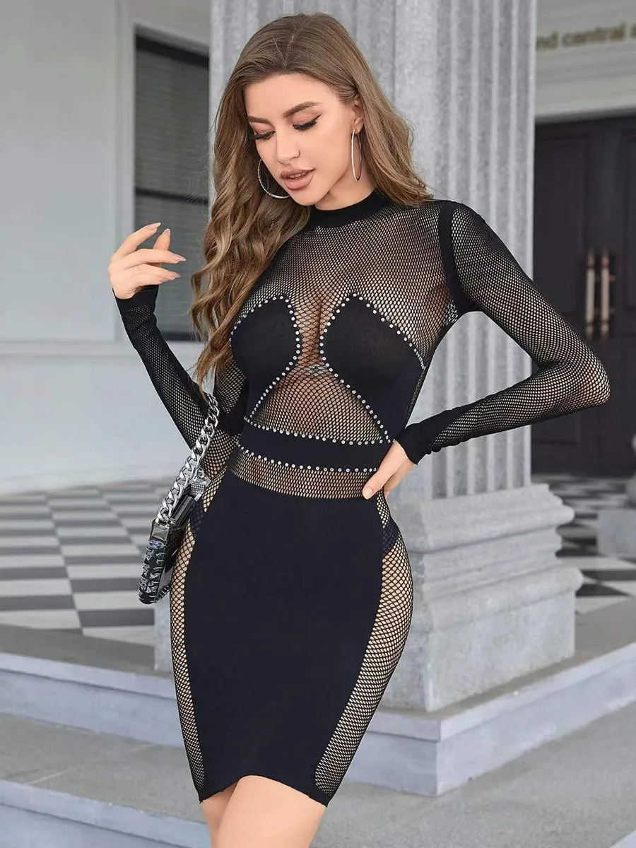 Seamless Fishnet Dress