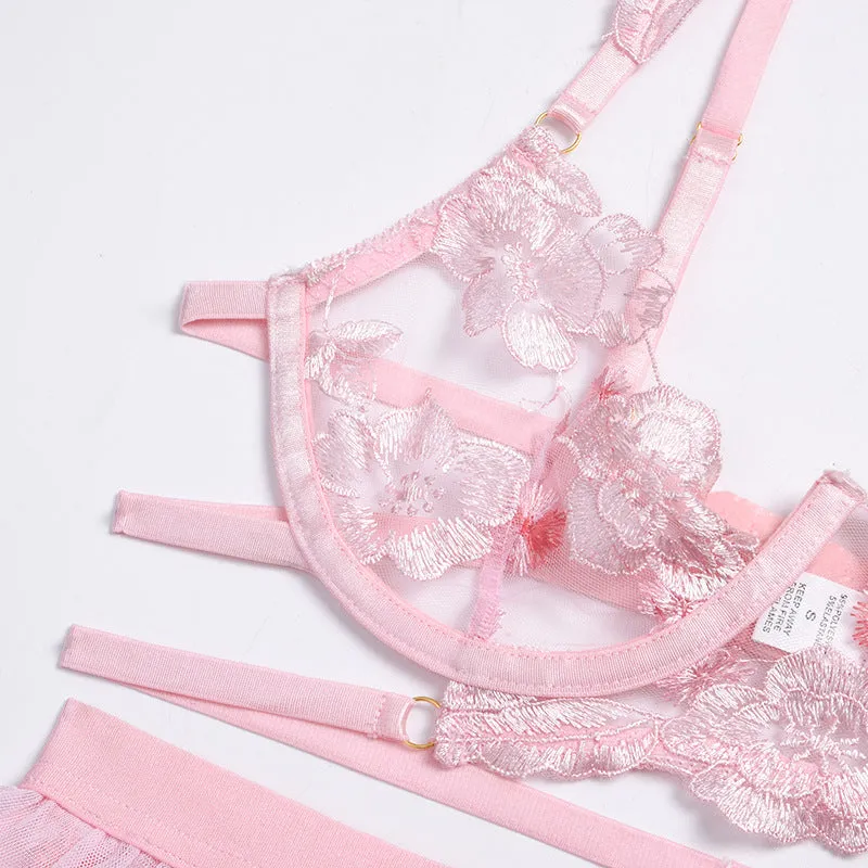Sexy Lace Babydoll Lingerie Set for Valentine Honeymoon Lingerie Party Wedding Night