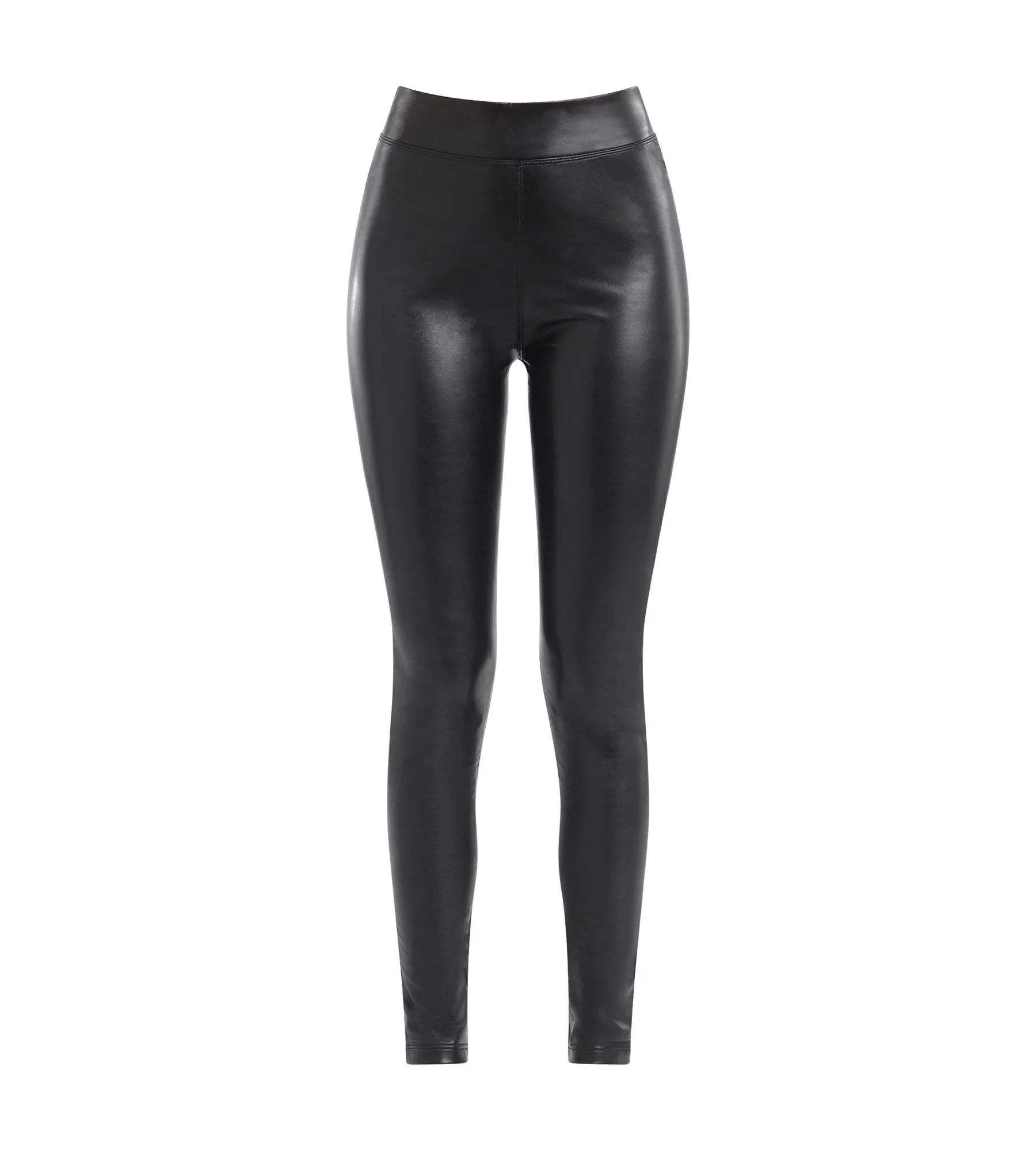 Women's Black Legging in matte vegetable leather Dim Comfywear