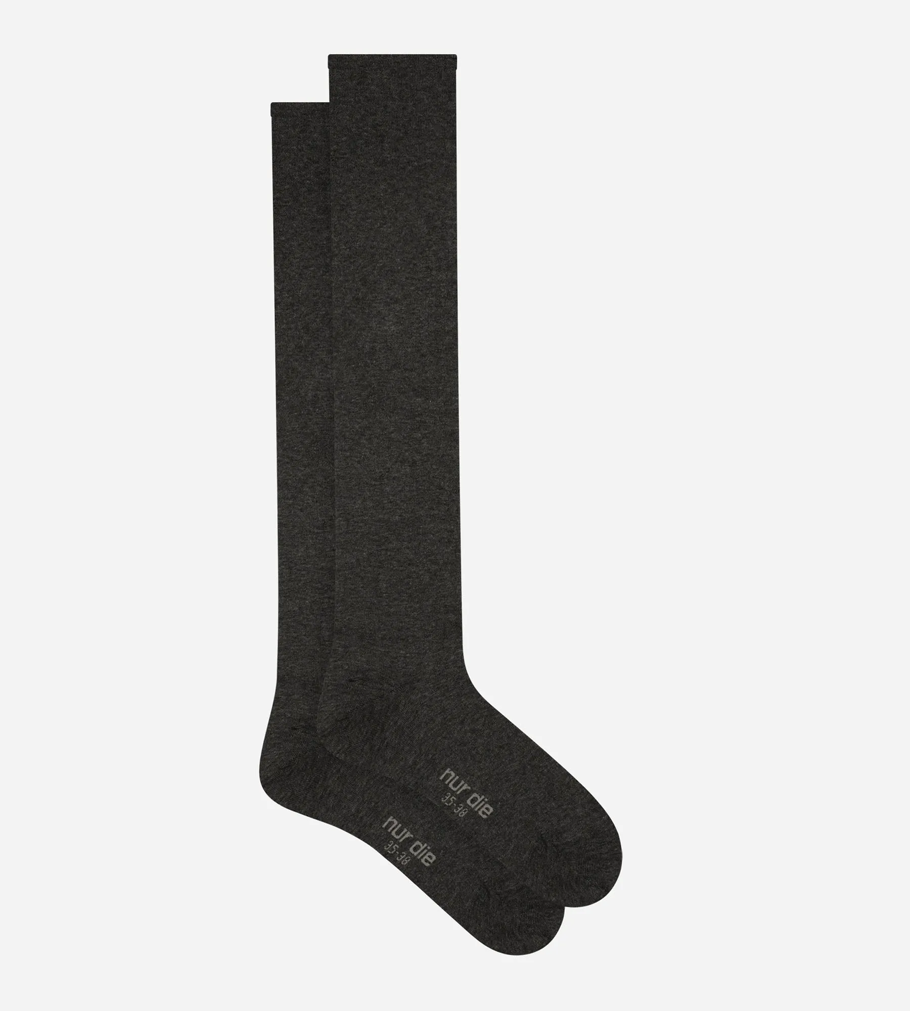 Women's cotton maxi socks Anthracite Chin Dim